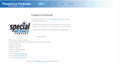 Desktop Screenshot of phosphoruspentoxide.net